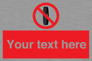 Custom Do Not Change Grinding Wheel Sign